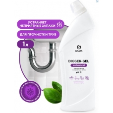 ГРАСС Ср-во для прочистки труб Digger-gel Prof. 1л. /8  125569